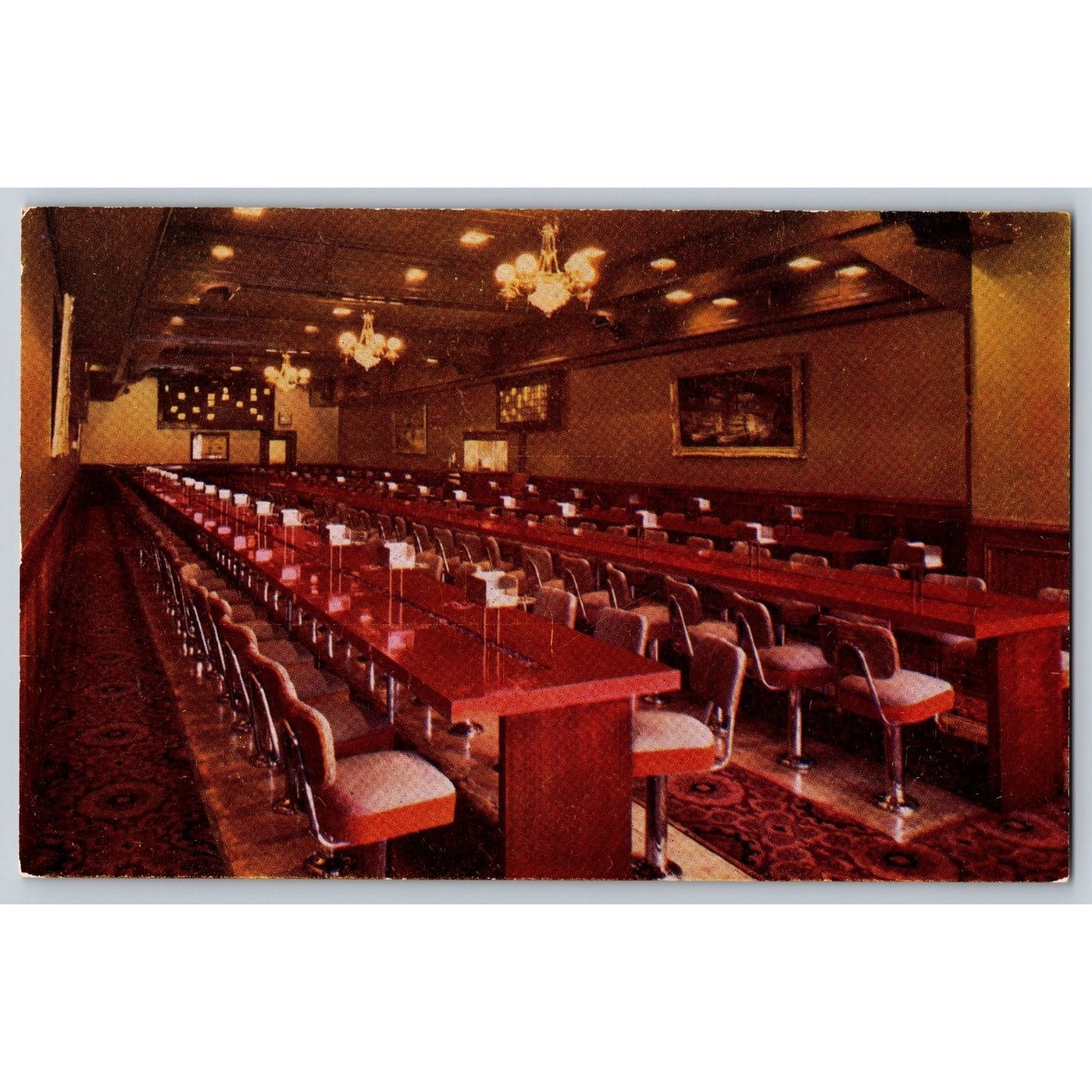 Las Vegas NV Nevada Golden Nugget Bingo Room Chrome Postcard Unused Kodachrome