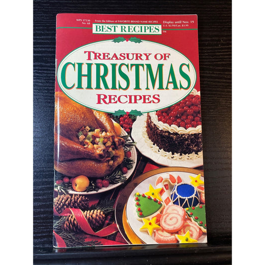 Best Recipes Treasury Of Christmas Holiday Cookbook Booklet 1996 Meals Soups
