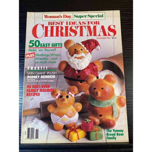 Woman's Day Best Ideas For Christmas Nov 1986 Magazine Gifts Holiday Recipes