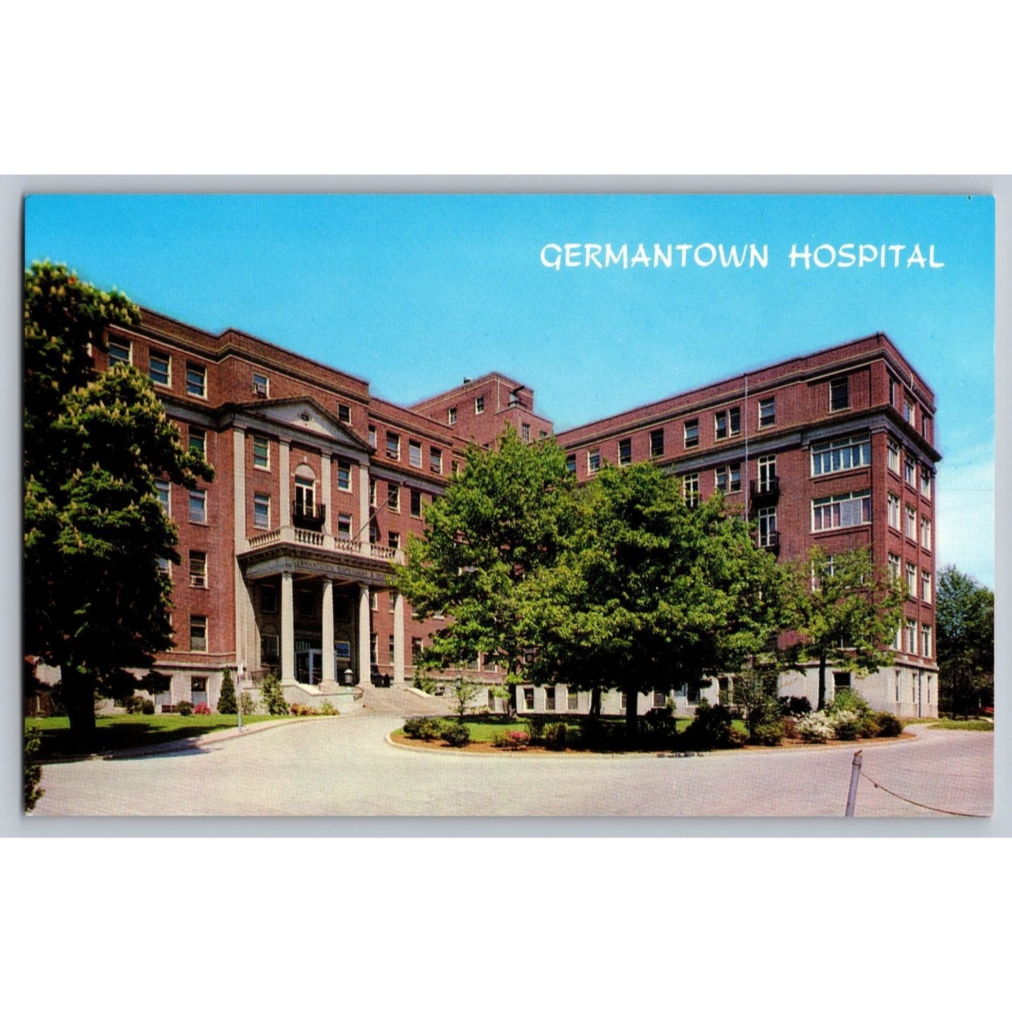 Philadelphia PA Pennsylvania Germantown Hospital Chrome Postcard Unused WYCO