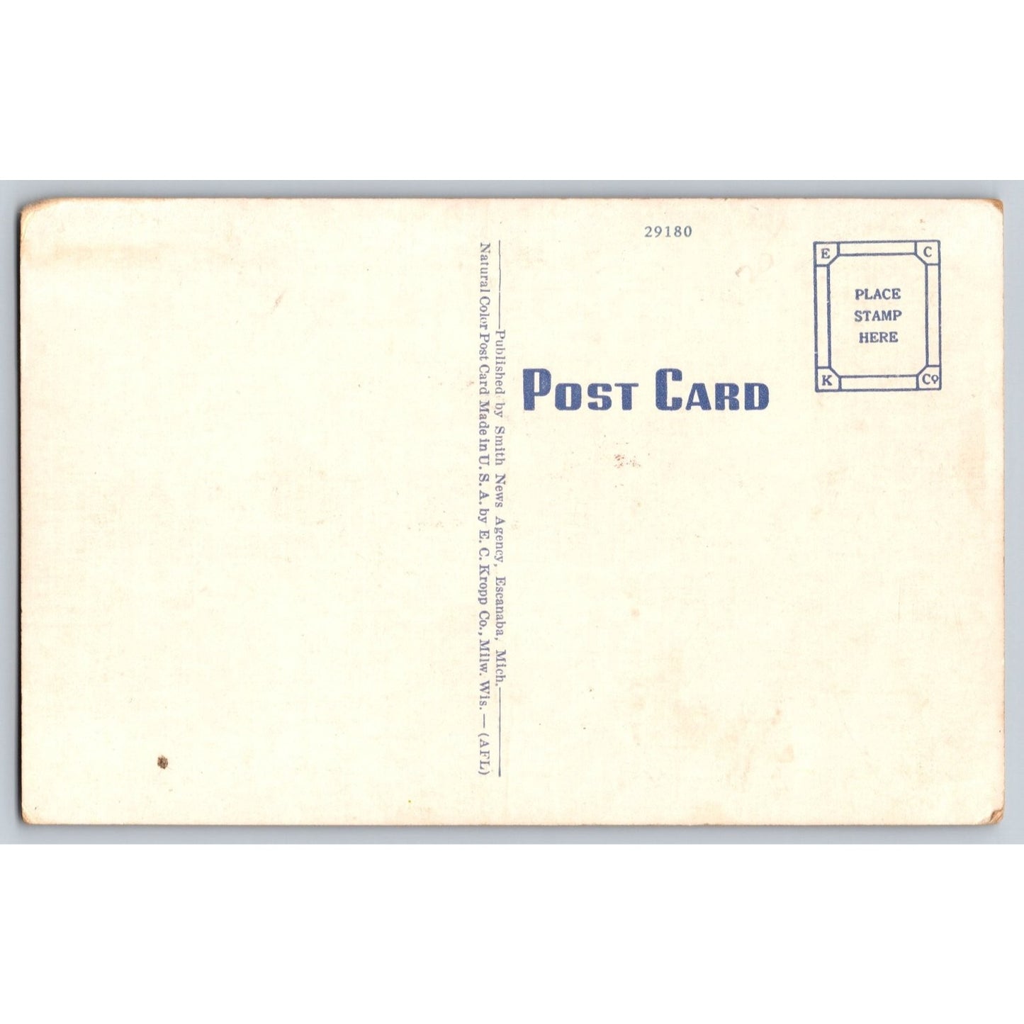 Escanaba MI Michigan Golf Club House 1930s White Border Postcard E.C. Kropp