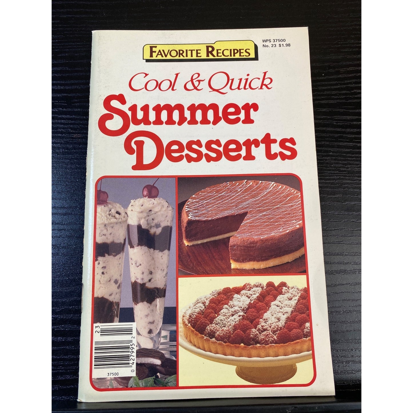 Favorite Recipes Cookbook Booklet 1987 Cool & Quick Summer Desserts