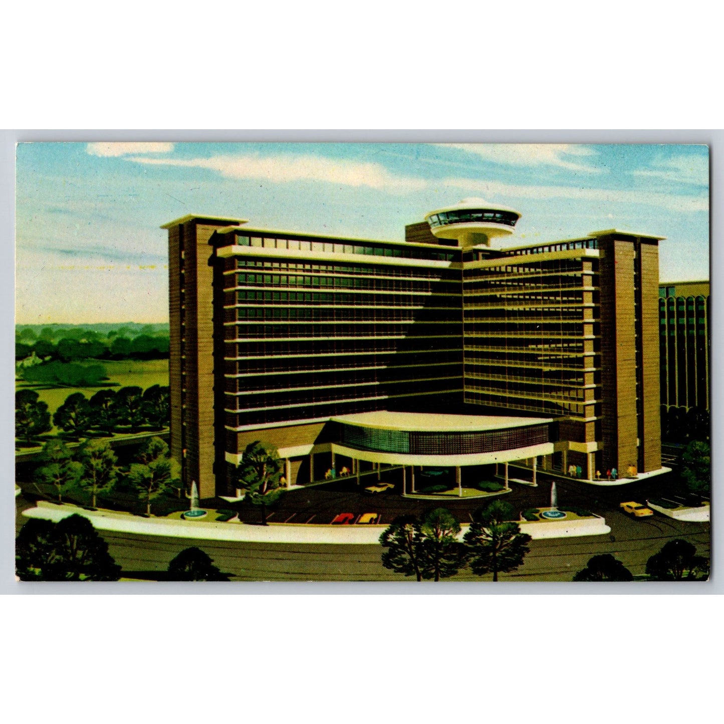 Arlington VA Virginia Quality Inn Pentagon City Illustrated Postcard Unused