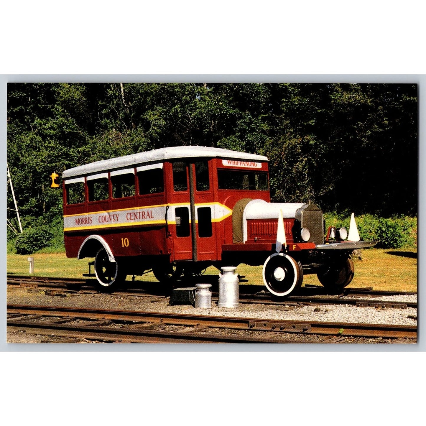 Whippany NJ New Jersey Railway Museum Railbus No 10 1966 Chrome Postcard