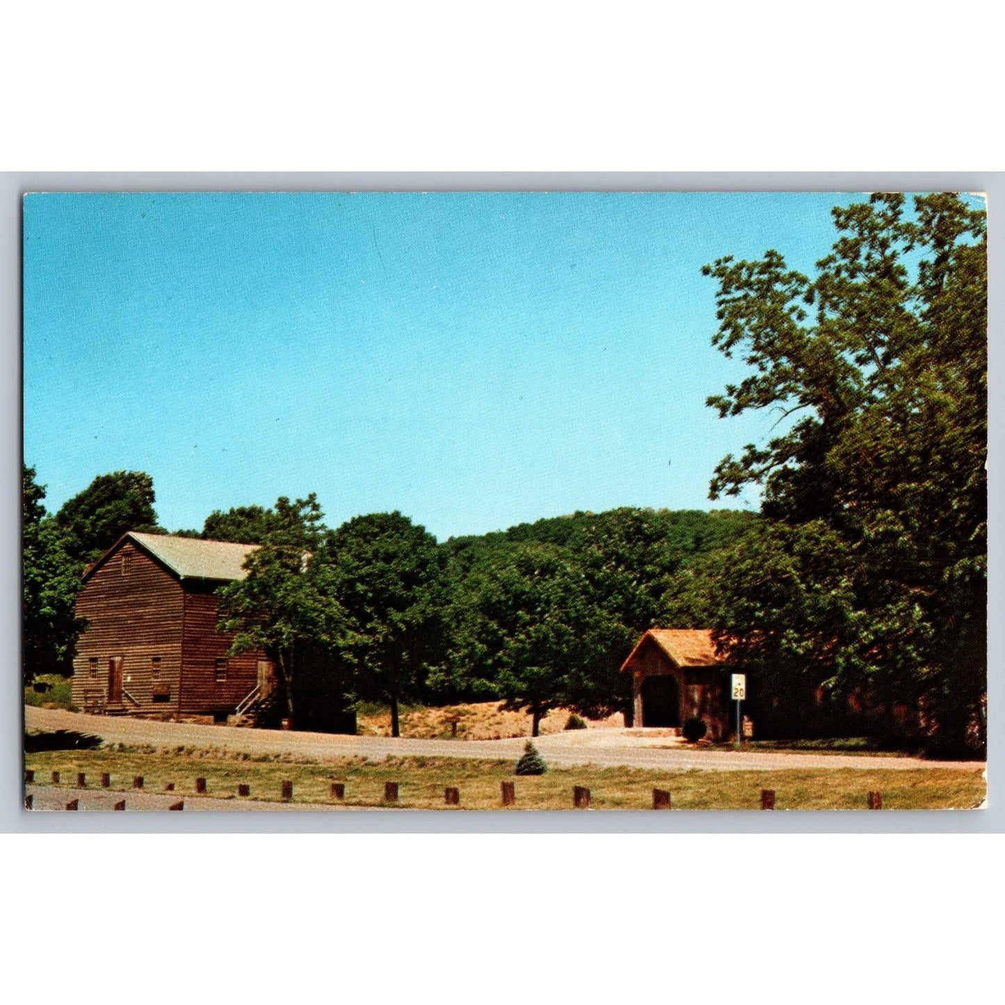 Columbiana OH Ohio Elkton Bridge Gaston's Mill Beaver Creek State Park Postcard