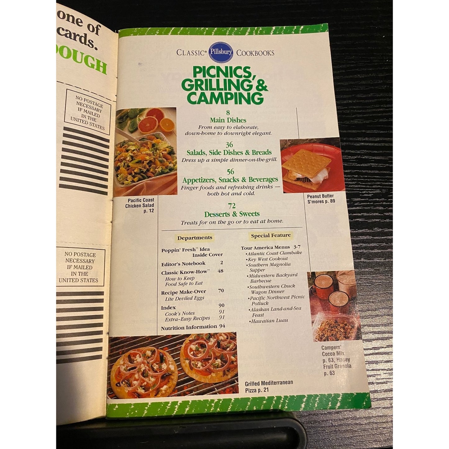 Pillsbury Classic Cookbook Booklet 1994 #160 Picnics Grilling & Camping Recipes