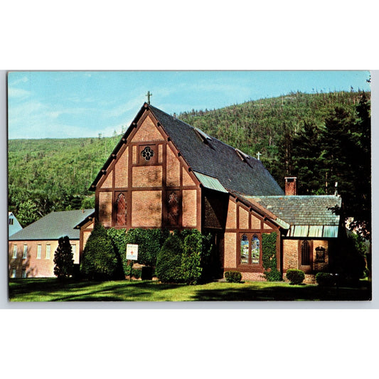 Brattleboro VT Vermont St Michaels Episcopal Church Chrome Postcard Unused H&S