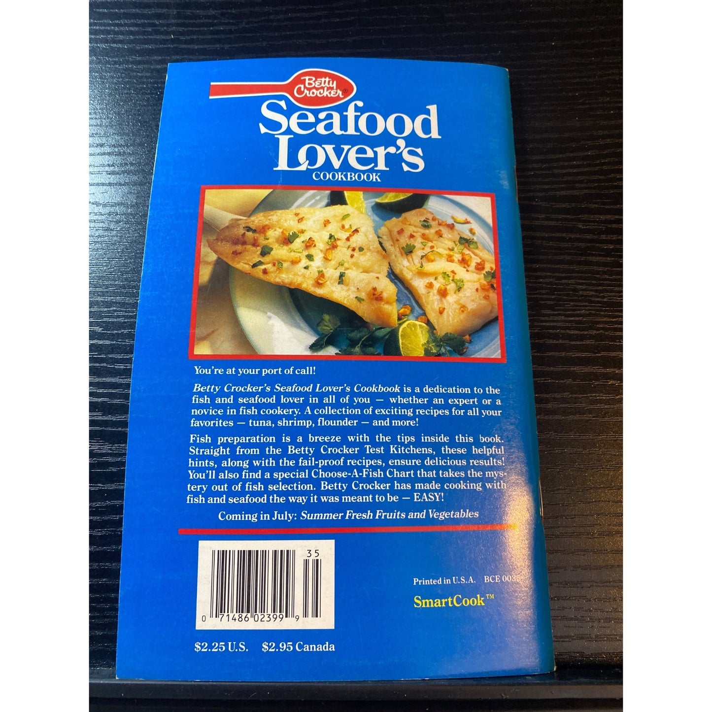Betty Crocker Seafood Lovers Cookbook Booklet Creative Recipes 1989