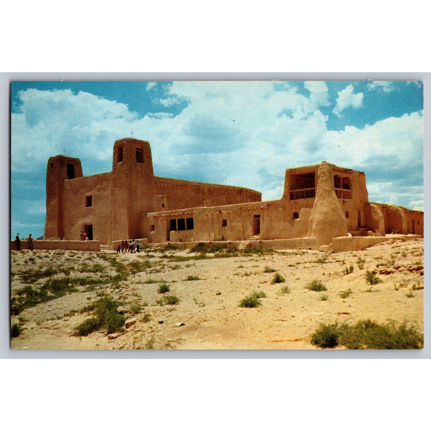 Pueblo NM New Mexico Acoma Mission Chrome Postcard Unused Petley Studios