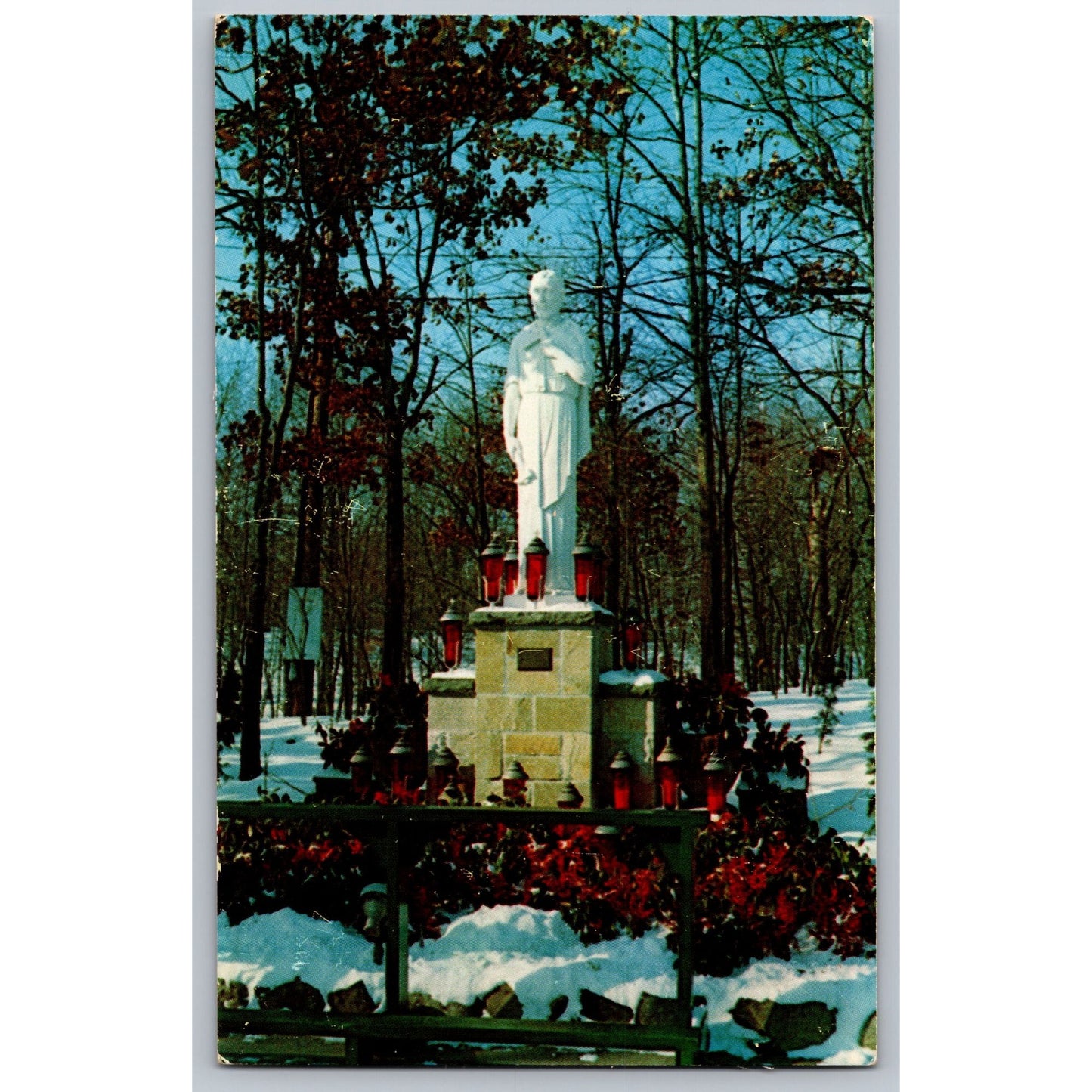Attleboro MA Massachusetts Shrine Of Our Lady Of La Salette Chrome Postcard