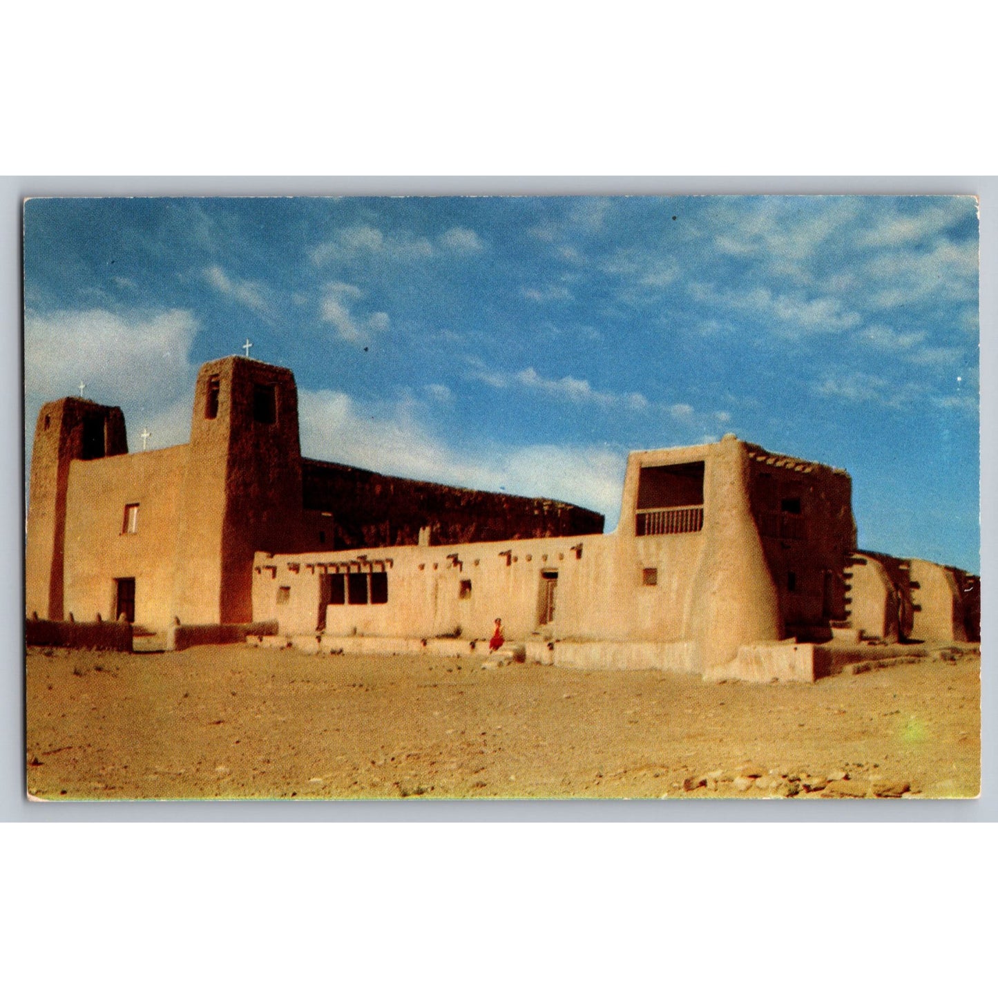 Acoma NM New Mexico San Estavan Mission Chrome Postcard Unused
