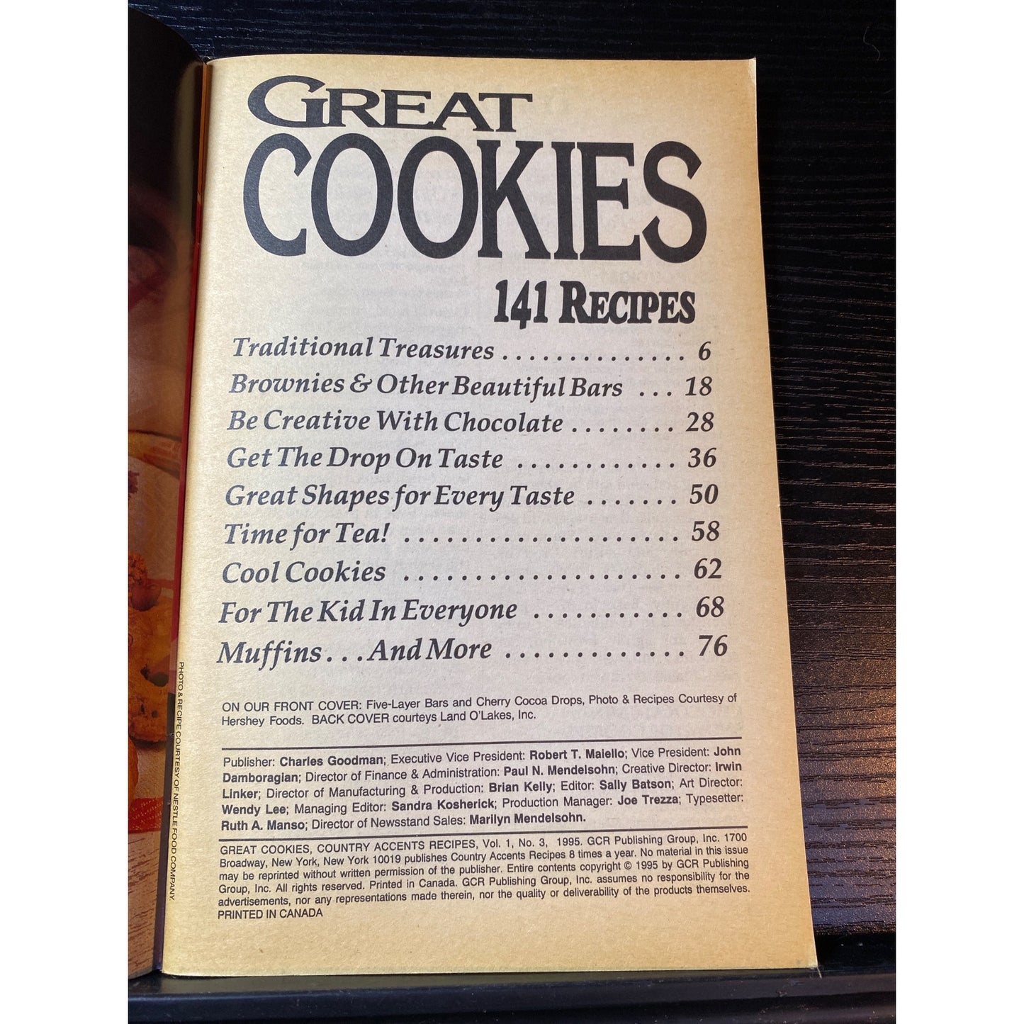 Great Cookies Cookbook Booklet 141 Recipes 1976 By Country Accents