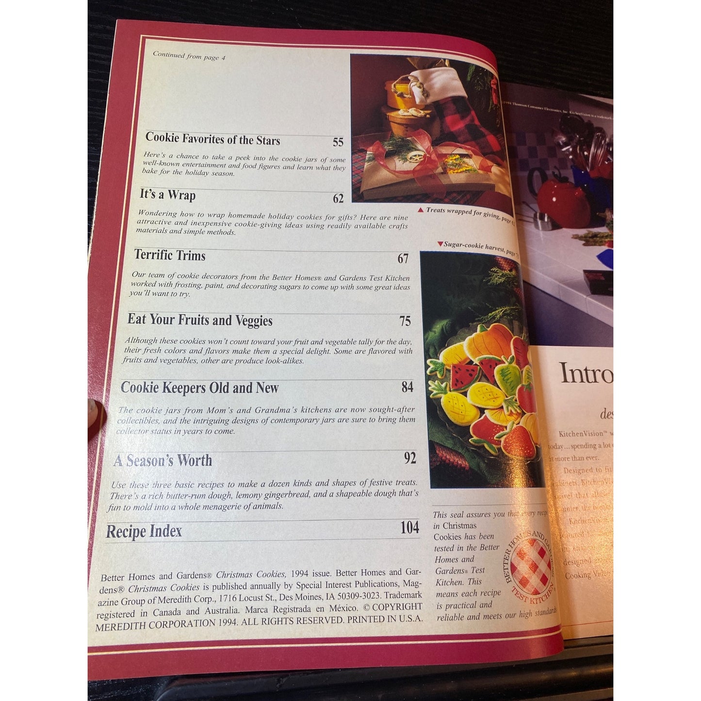 Better Homes And Gardens Christmas Cookies Magazine 1994 Best-Ever Cookies