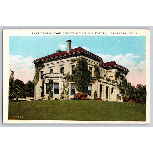 Berkeley CA California UCLA University of California President's Home Postcard