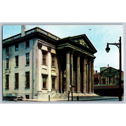 Philadelphia PA Pennsylvania First Bank of the United States Chrome Postcard