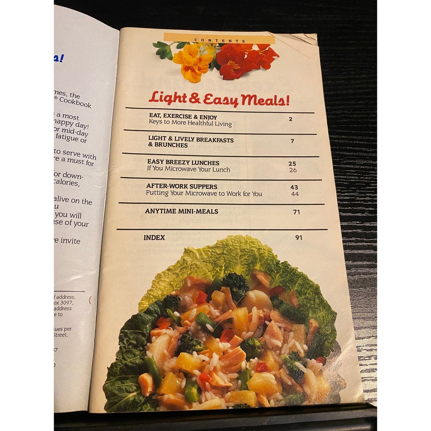 Pillsbury Classic Cookbook Booklet 1988 Light & Easy Meals! Nutritious Recipes