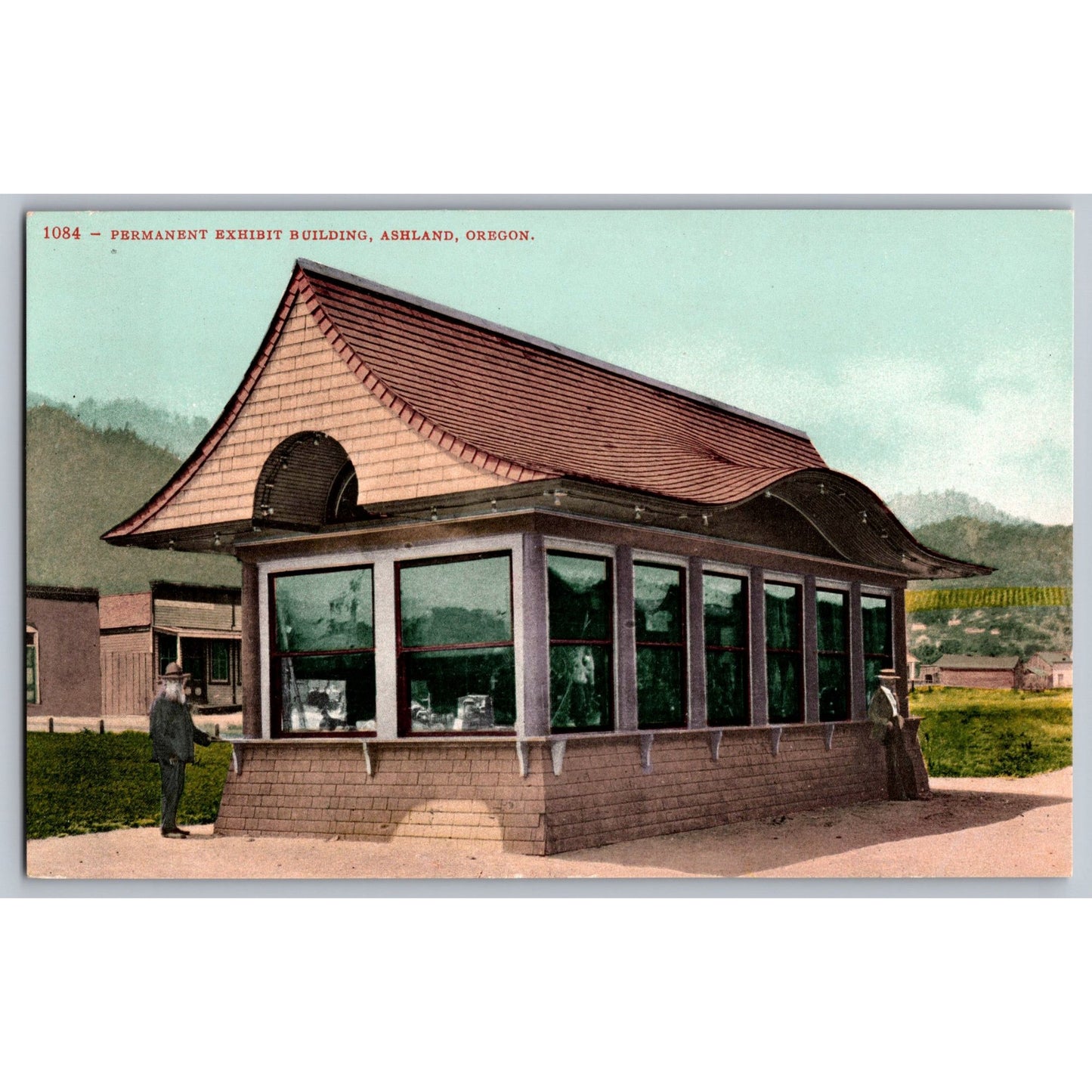 Ashland OR Oregon Permanent Exhibit Building Divided Back Postcard Mitchell