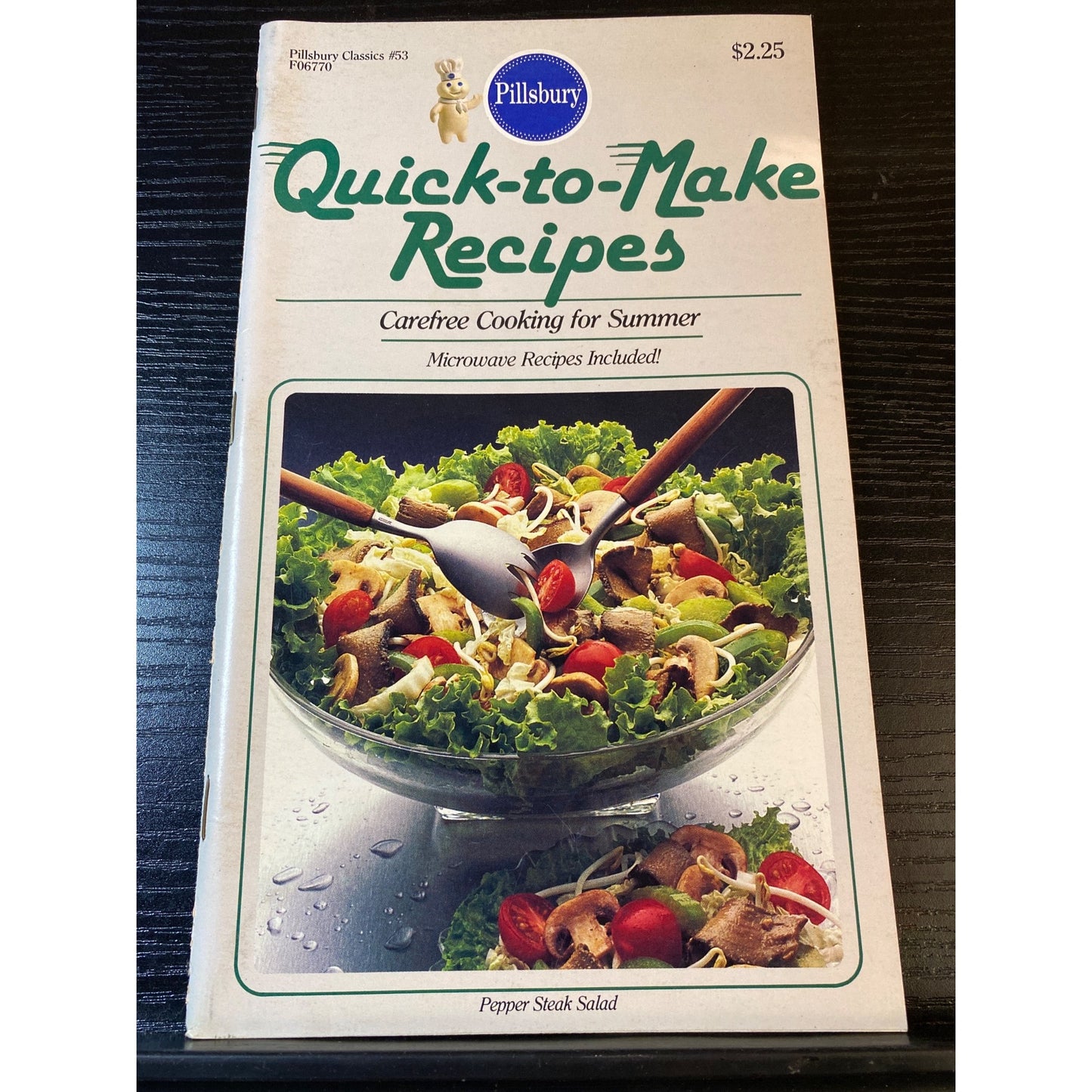 Pillsbury Quick To Make Recipes Cookbook Booklet 1985 Carefree Cooking Summer