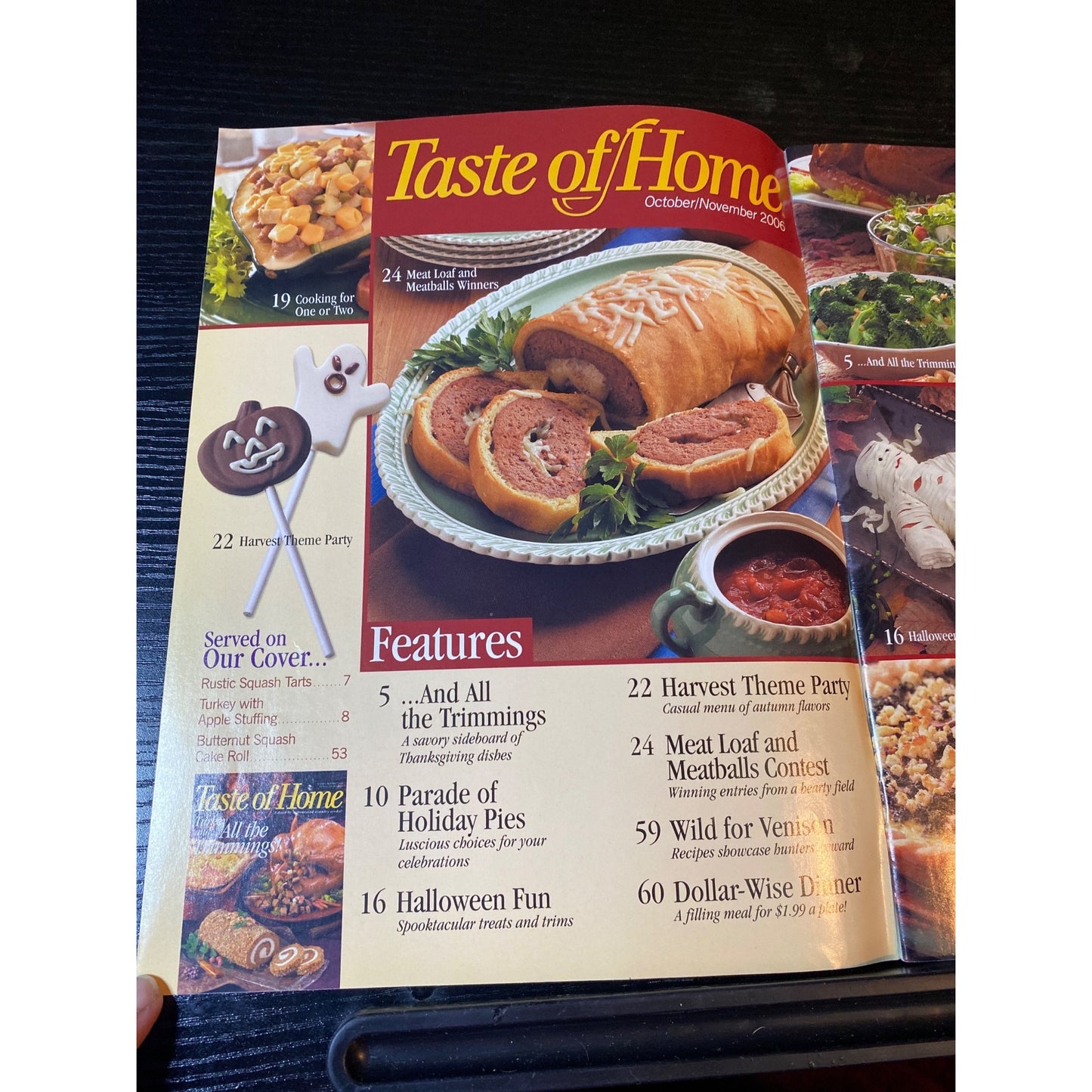 Taste Of Home October/November 2006 Turkey & All The Trimmings Holiday Recipes Issue