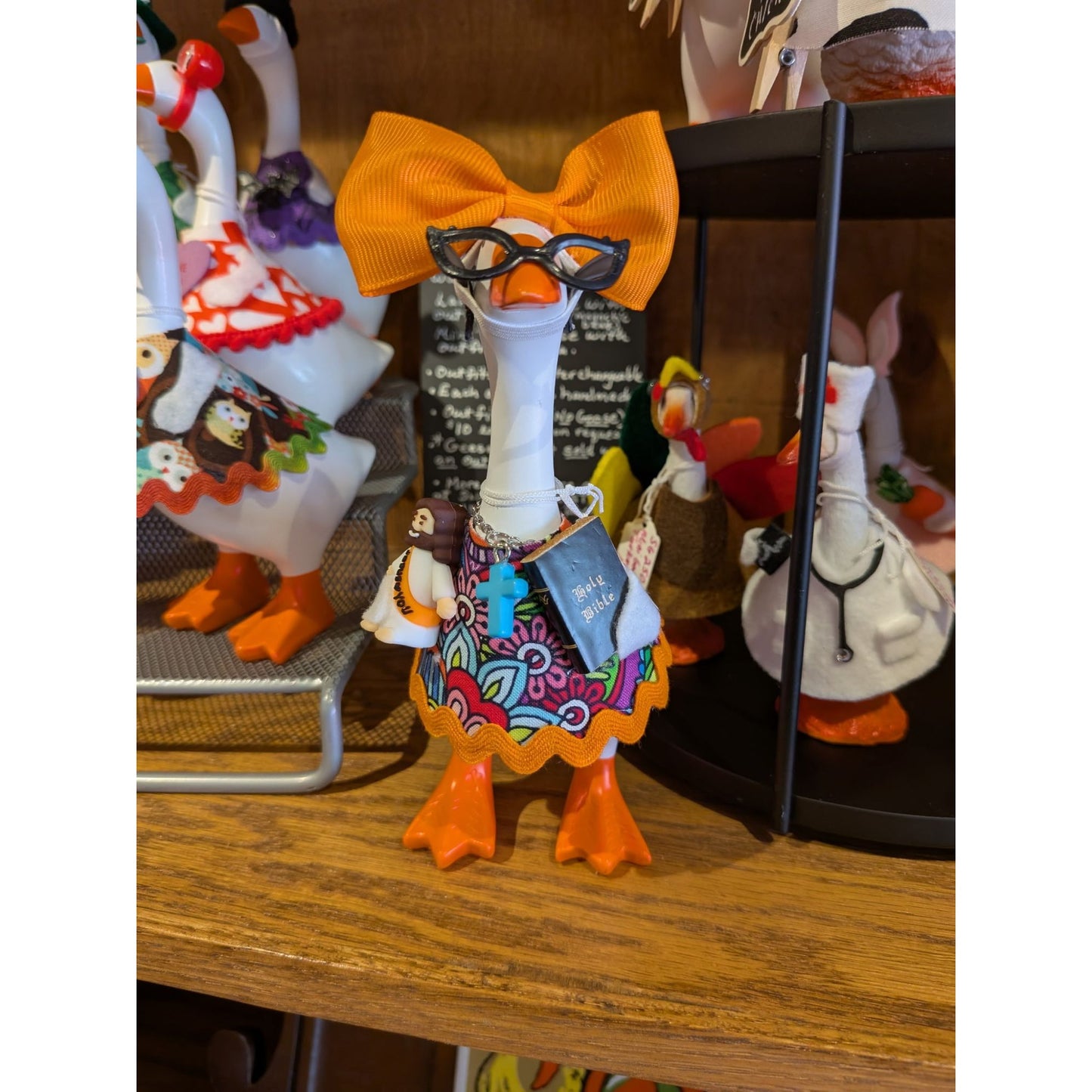 Holy Roller 7" Smoot's Goose with Handmade Outfit Great for Home or Office