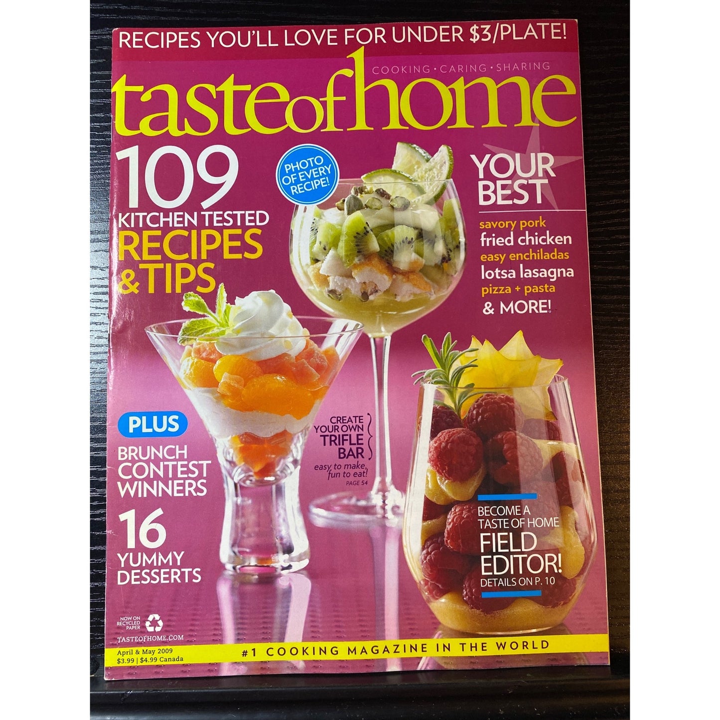 Taste Of Home April/May 2009 Magazine 109 Kitchen-Tested Recipes & Tips