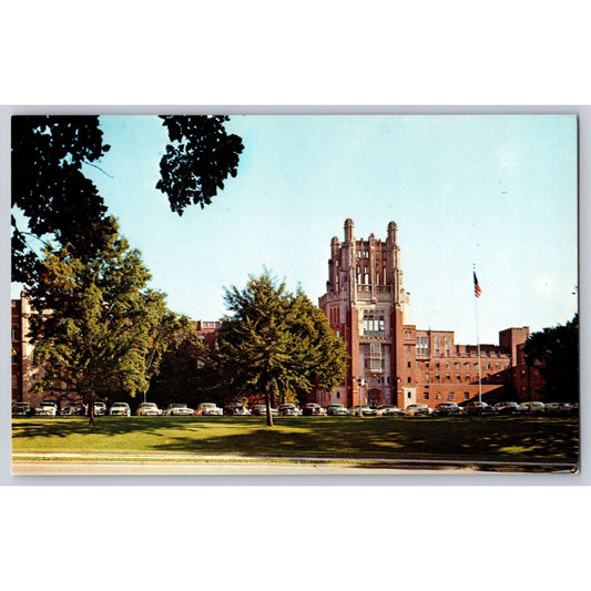 Iowa City IA Iowa University of Iowa General Hospital Chrome Postcard Unused