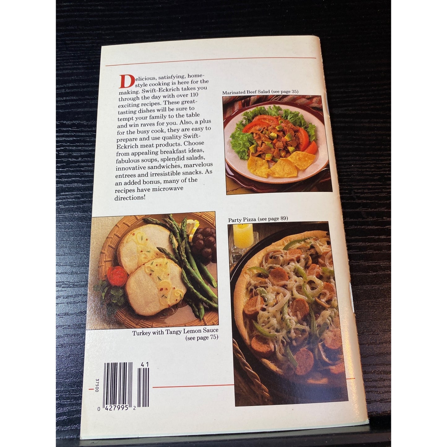 Favorite Recipes Home-Style Cooking Cookbook 1988 Swift Premium Butterball