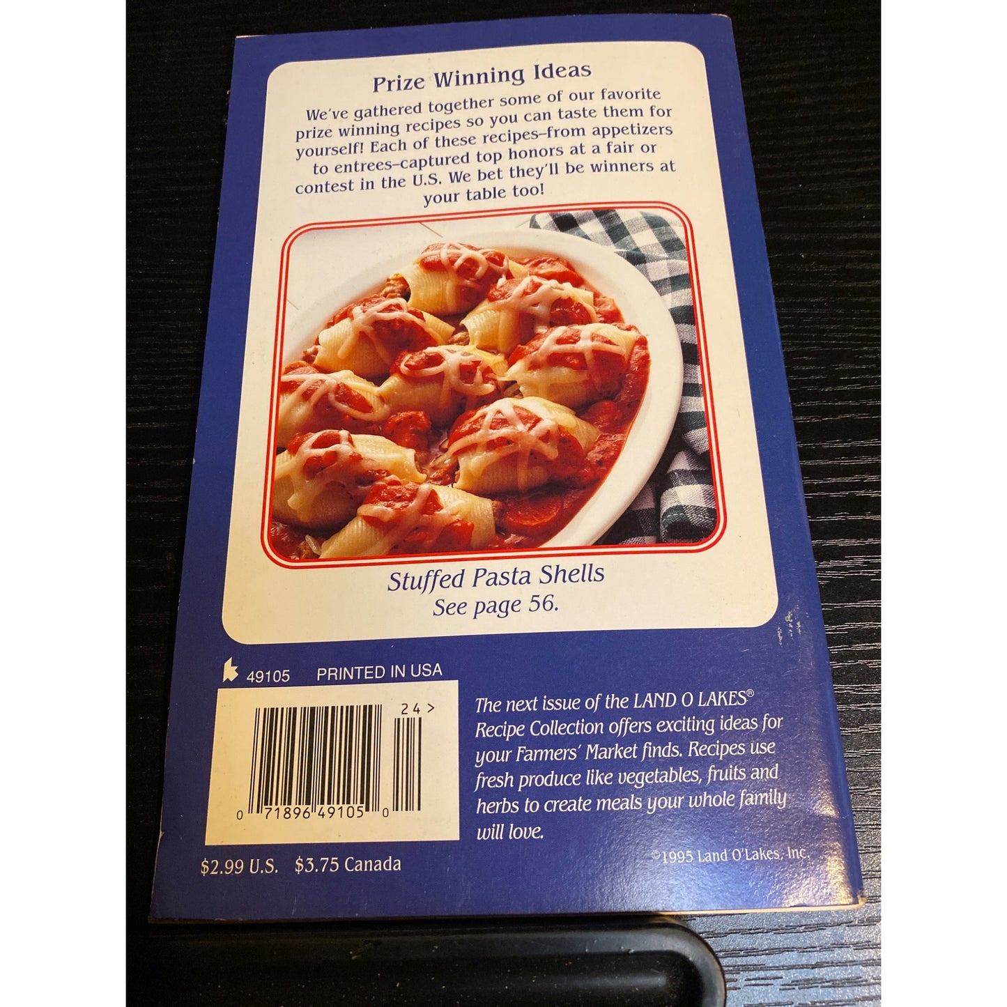 Land O Lakes Recipe Collection Prize Winning Recipes Cookbook