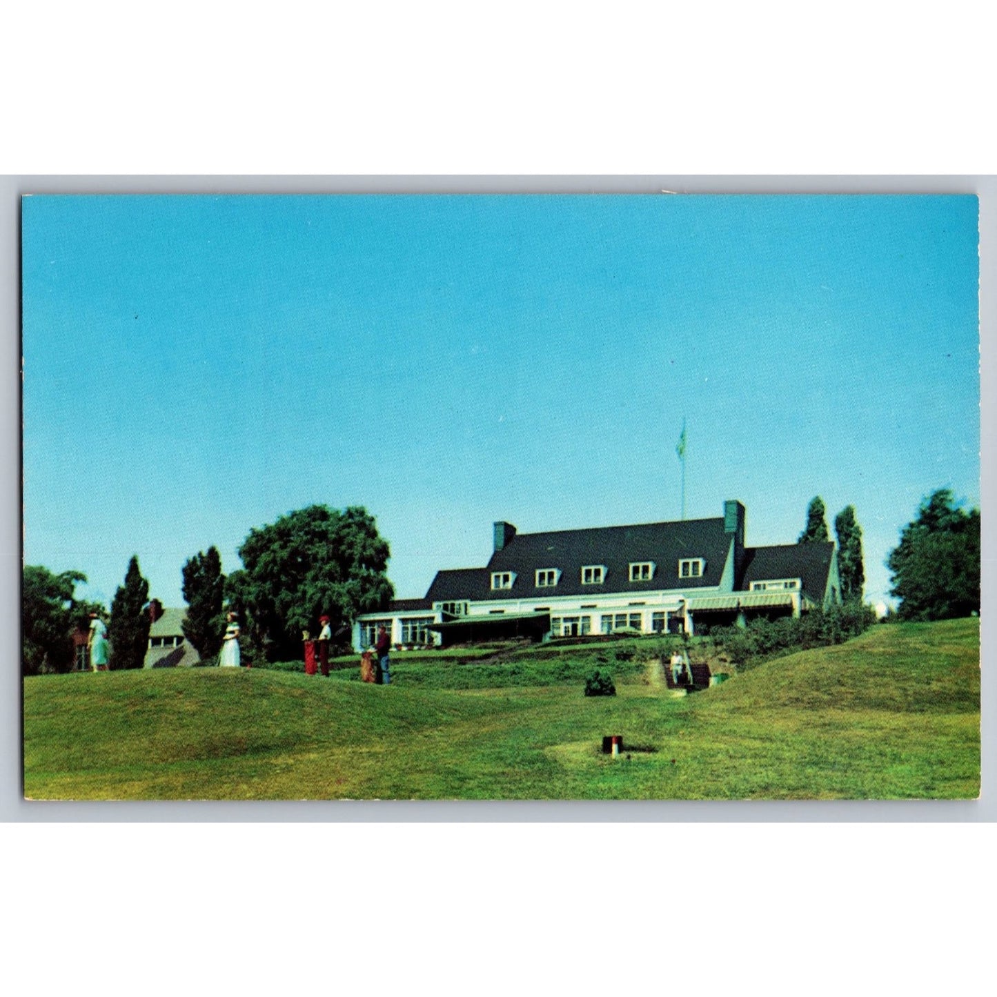Wilkinsburg PA Pennsylvania Edgewood Country Club Chrome Postcard Ektachrome