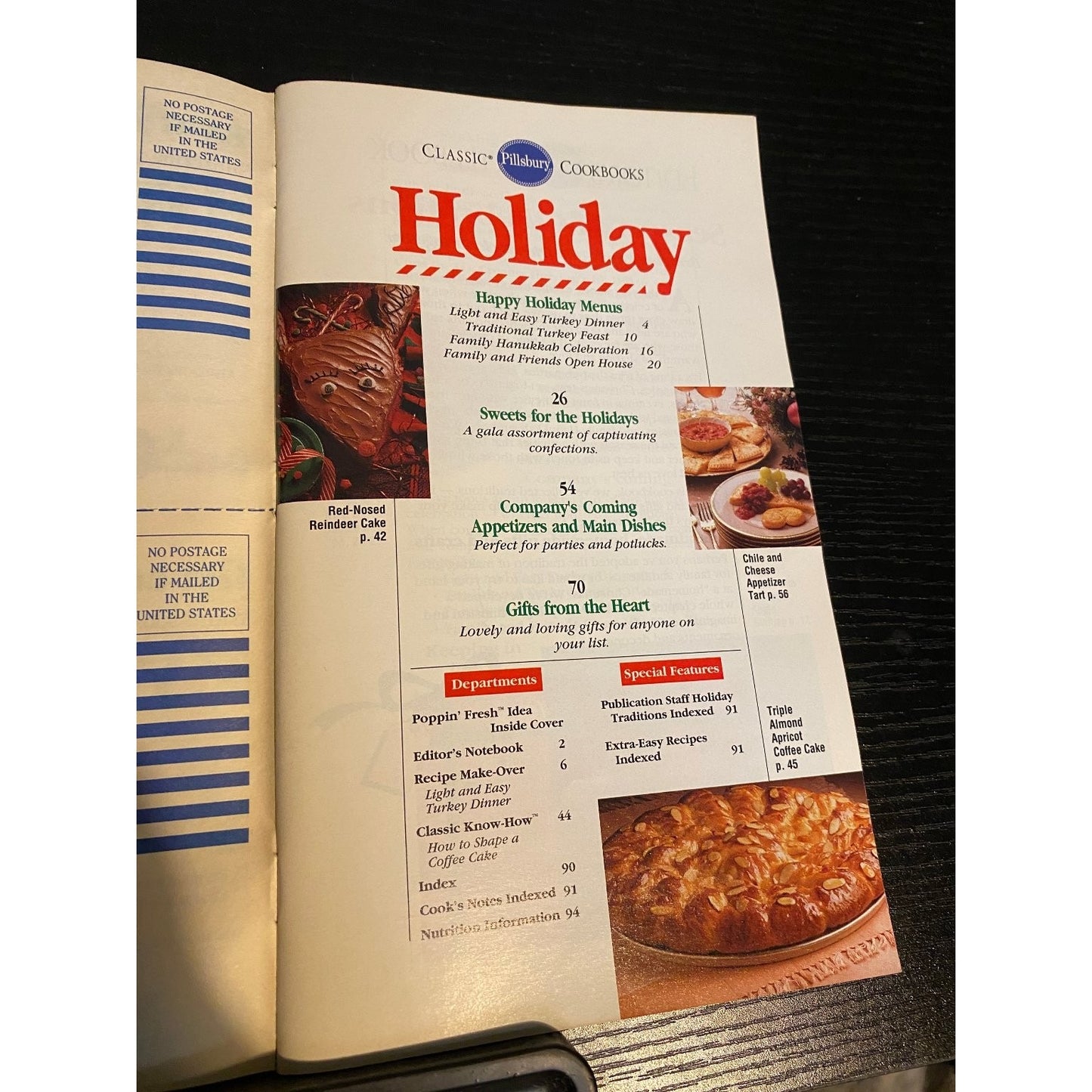 Pillsbury Classic Cookbook Booklet 1992 December Holiday XI Recipes