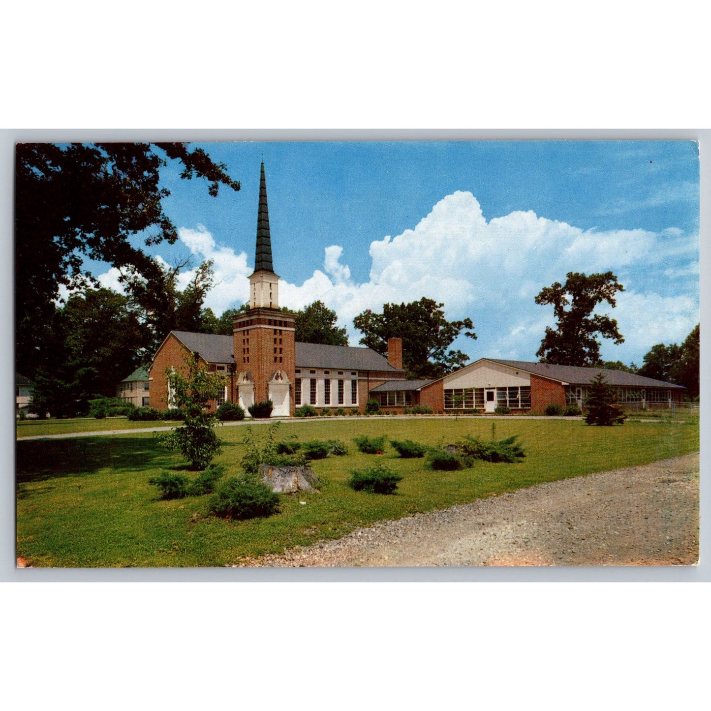 Brevard NC North Carolina Brevard-Davidson River Presbyterian Church Chrome Postcard