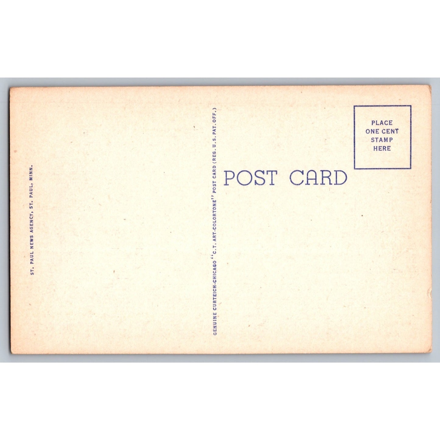 St Paul MN Minnesota Large Letter Greetings from 1940s Linen Postcard Unused