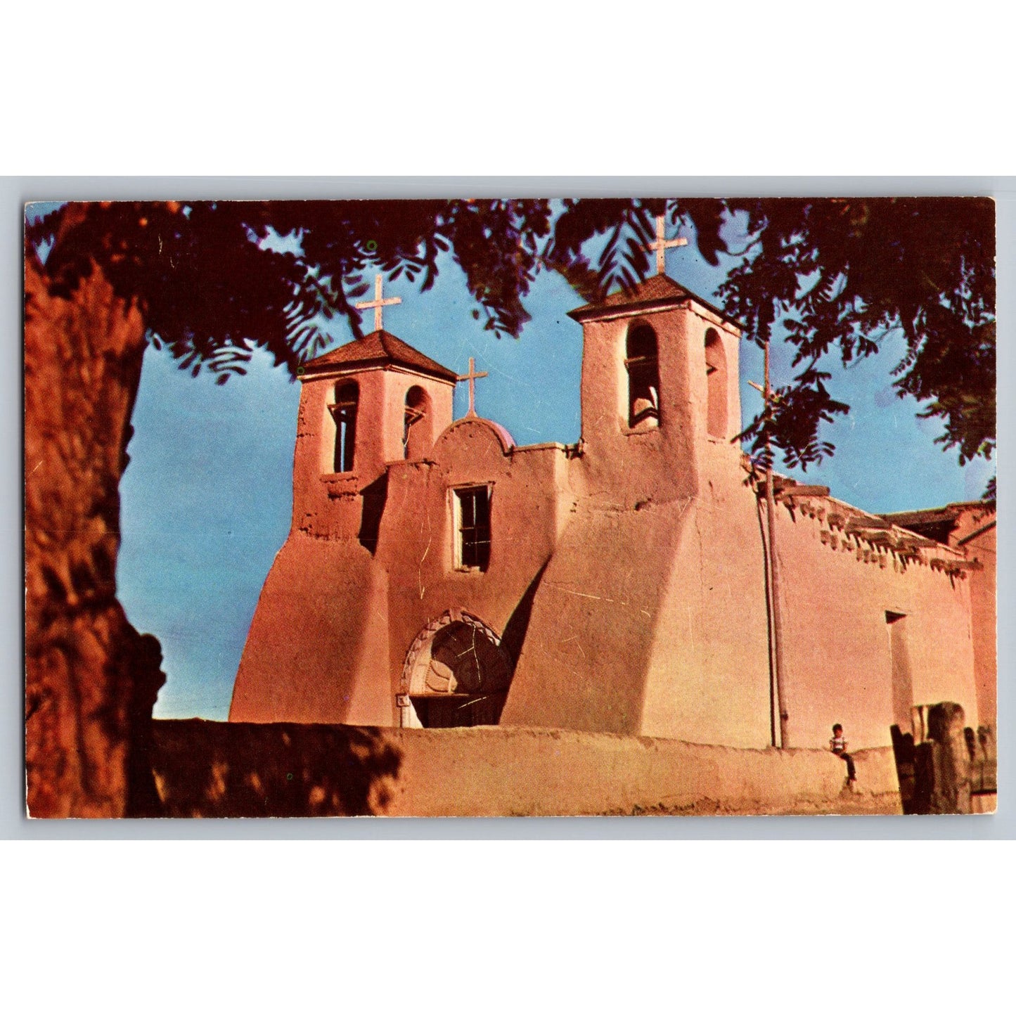 Ranchos De Taos NM New Mexico St Francis D' Assisi Mission Chrome Postcard