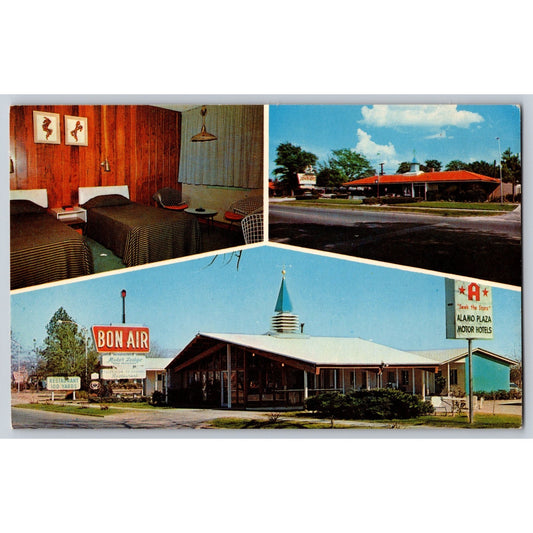 Allendale SC South Carolina Bon-Air Motor Lodge Motel Chrome Postcard Unused