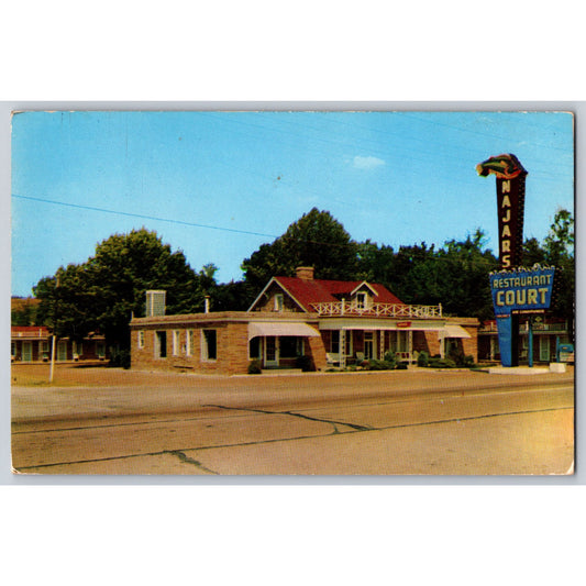 Nashville TN Tennessee Najars Court Motel & Restaurant Chrome Postcard Unused