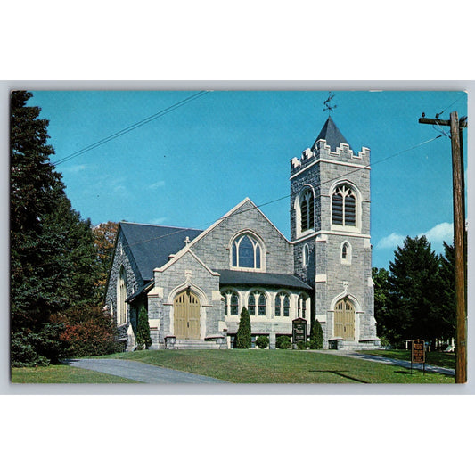 Whitinsville MA Massachusetts Methodist Church Linwood Ave Chrome Postcard