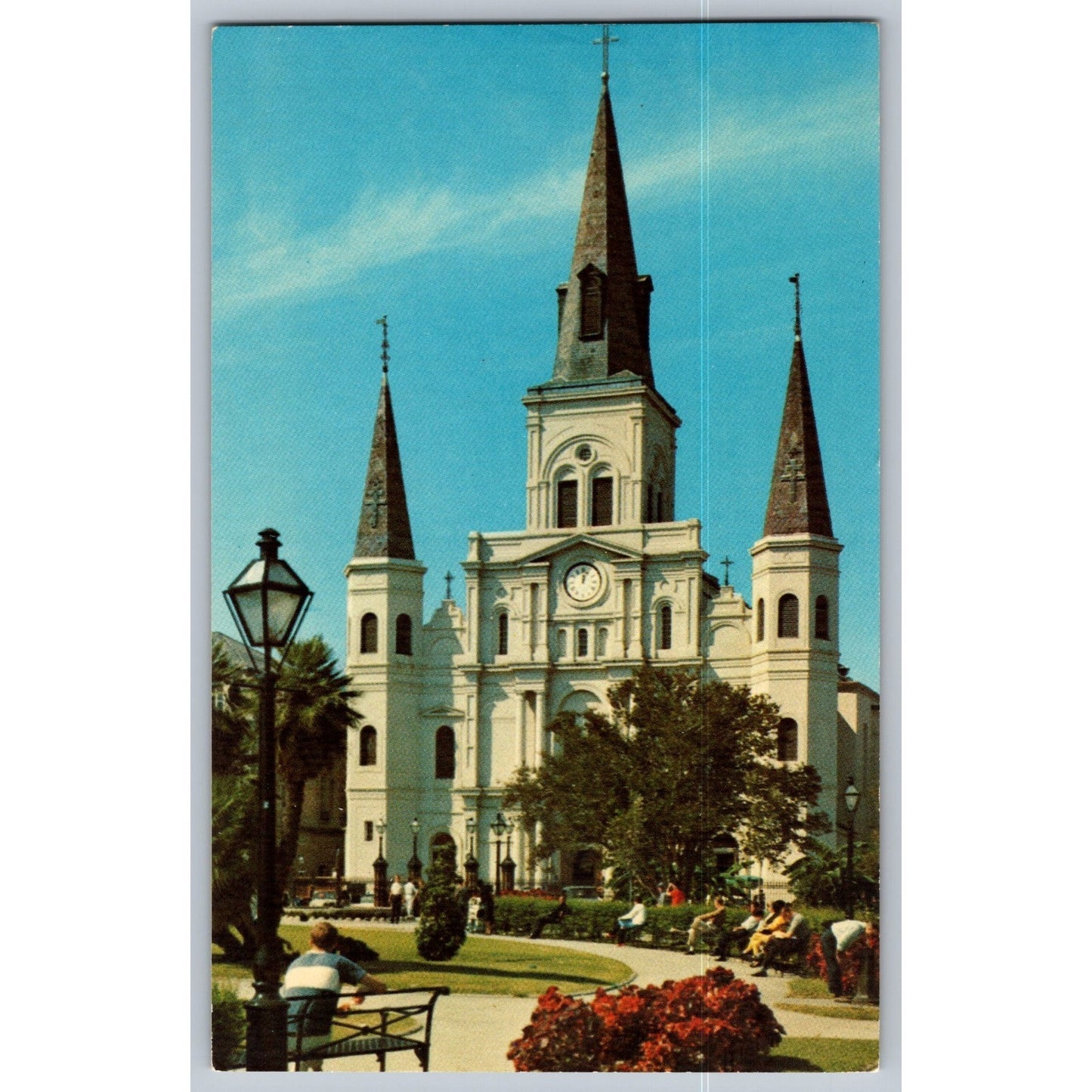 New Orleans LA Louisiana St Louis Cathedral Unused Postcard Chrome