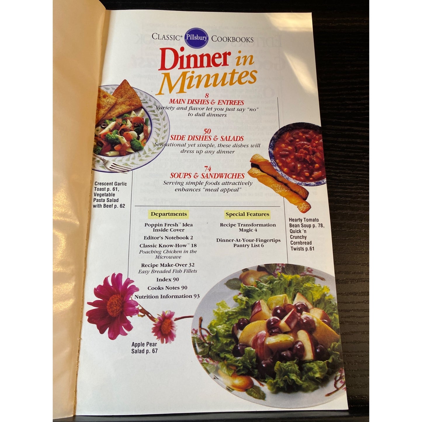 Pillsbury Dinner In Minutes Cookbook Booklet Recipes 1994 Home Cooking Library