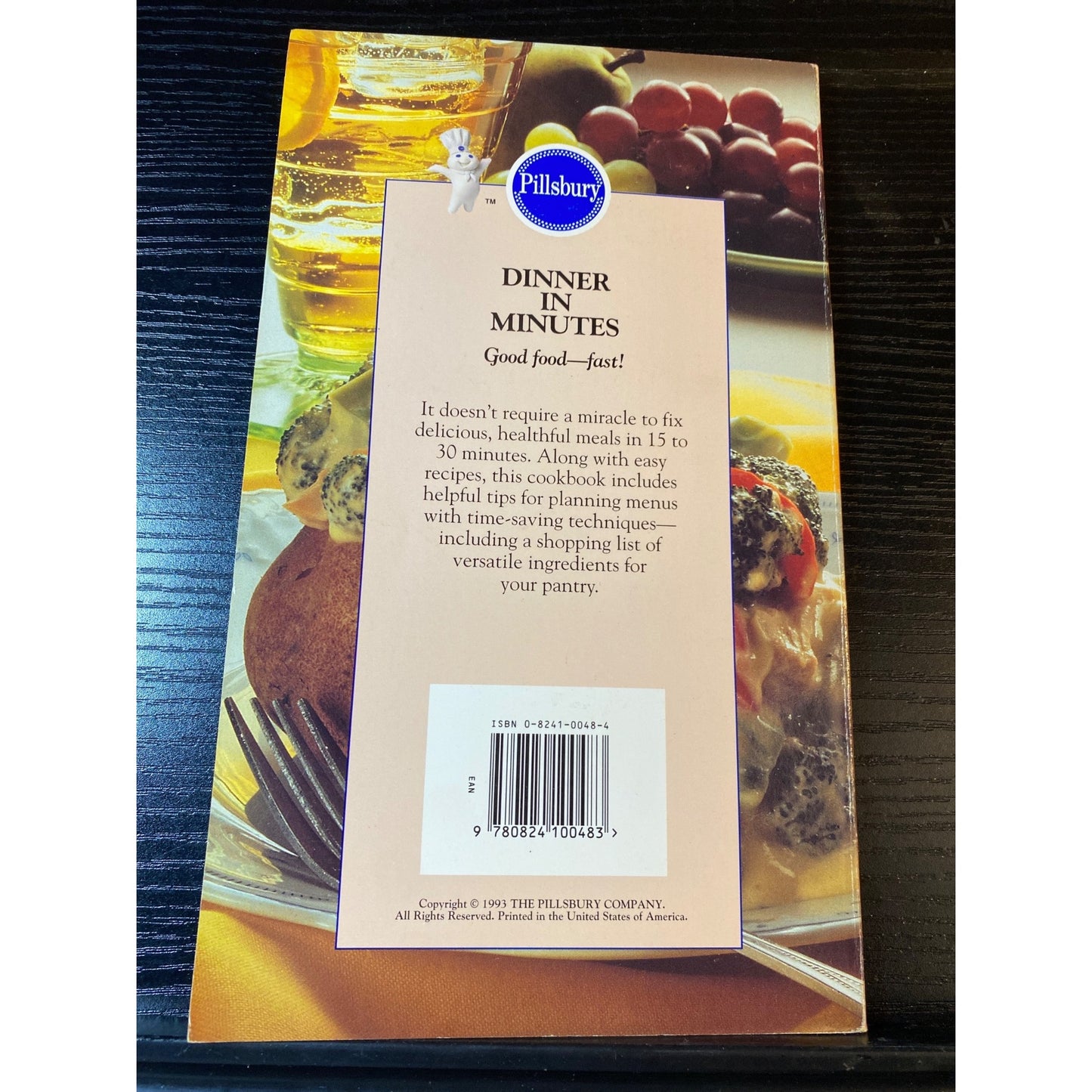 Pillsbury Dinner In Minutes Cookbook Booklet Recipes 1994 Home Cooking Library
