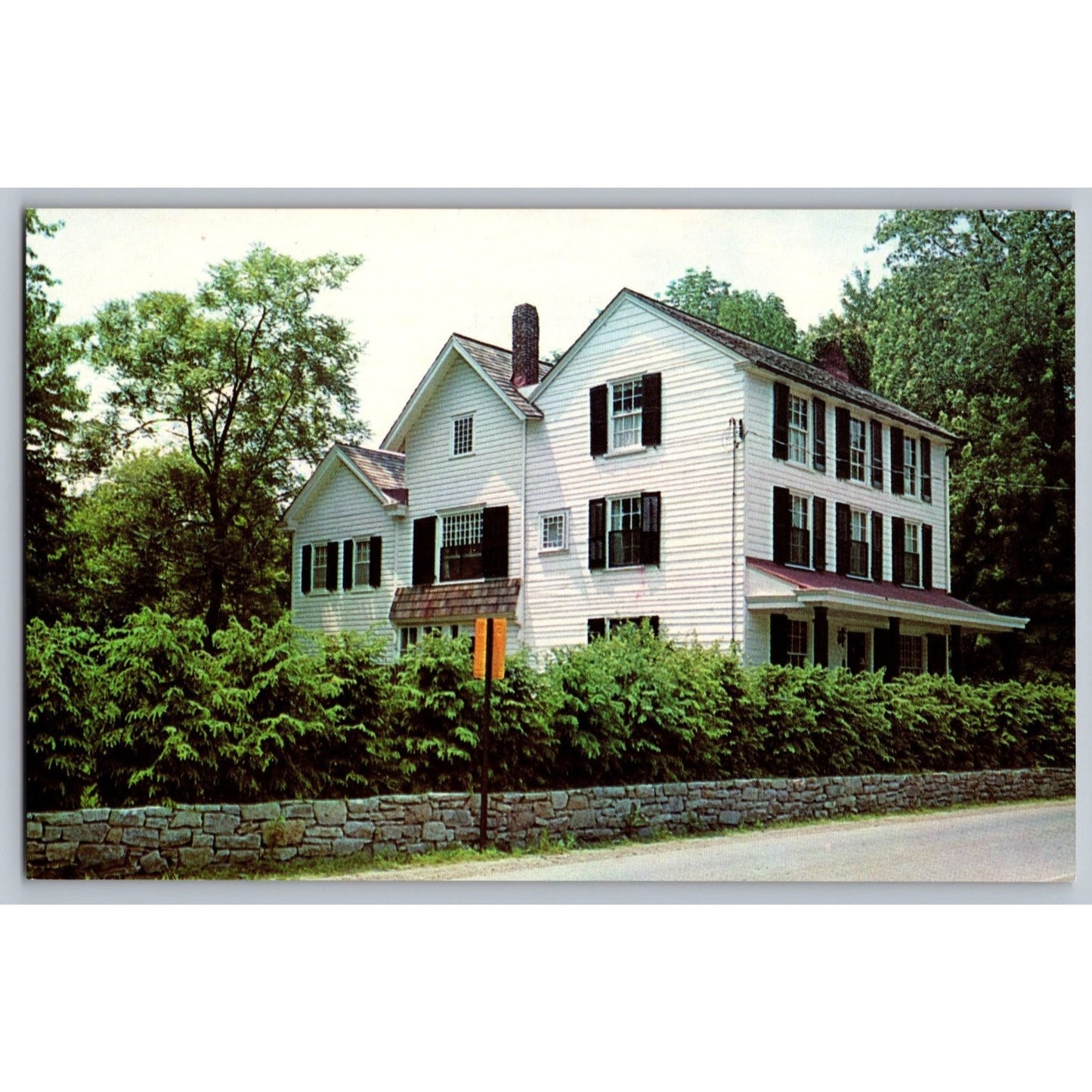 Radnor Station PA Pennsylvania Railroad Realtor Announcement Postcard 1960