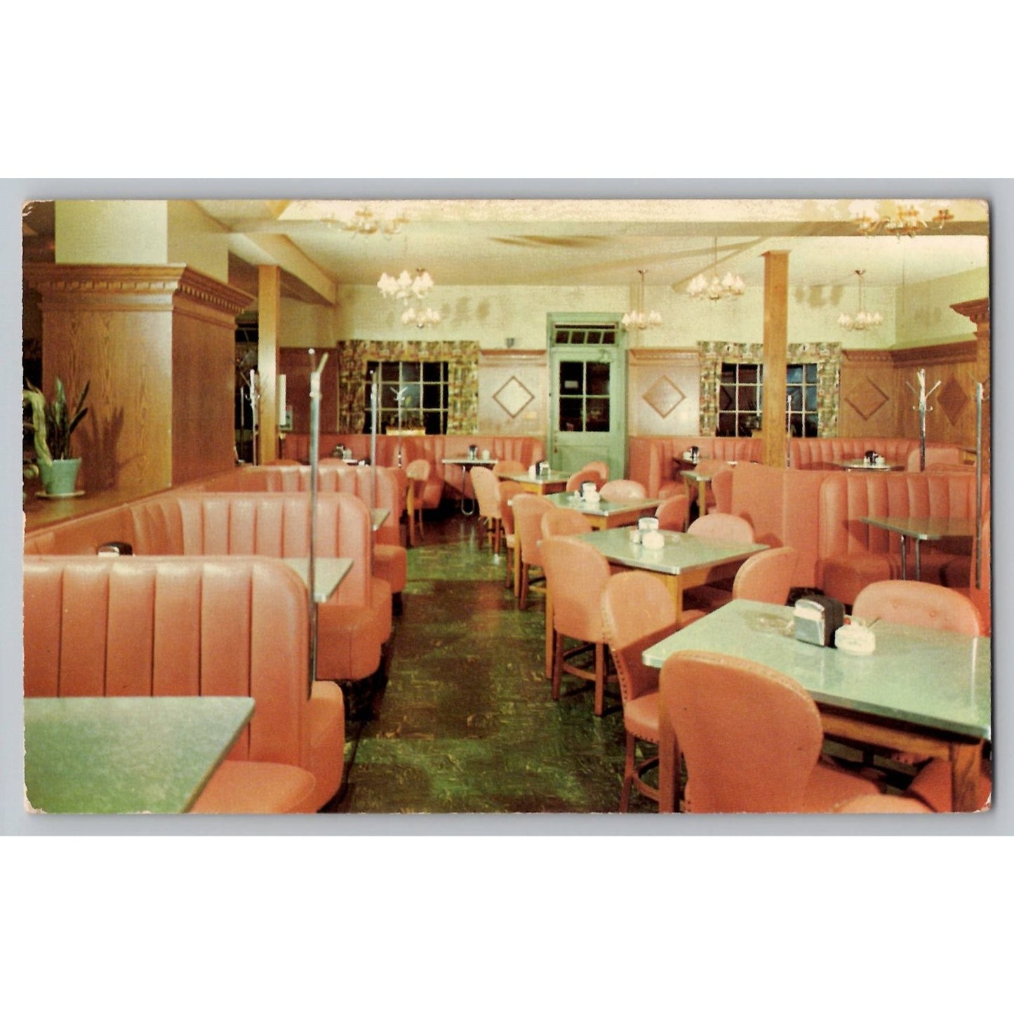 Williamsburg Va Virginia Capitol Restaurant Dining Room Chrome Postcard
