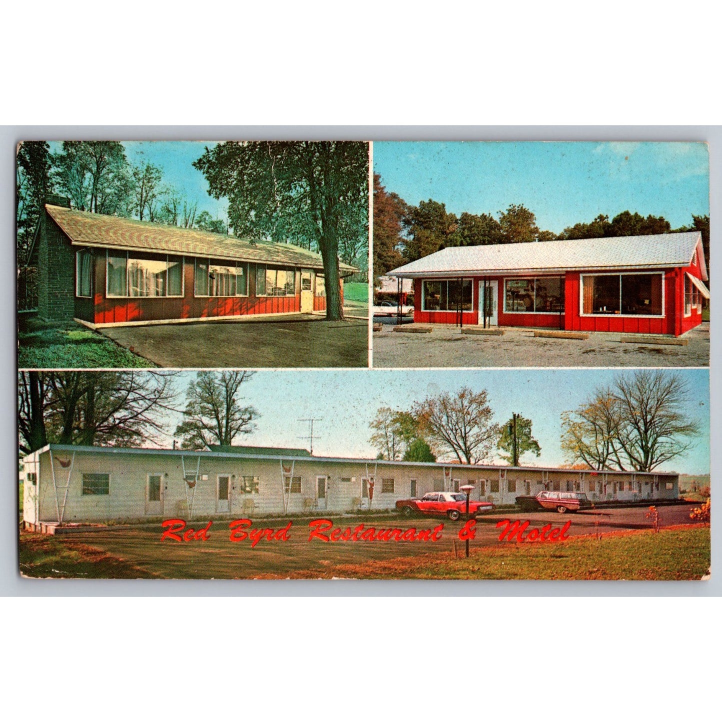 Keedysville MD Maryland Red Byrd Restaurant & Motel 1970s Chrome Postcard Used