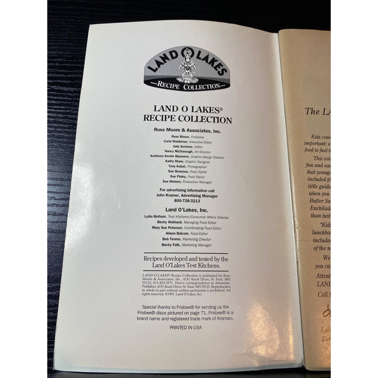 Land O Lakes Fun Family Favorites Recipe Book Vol. 2
