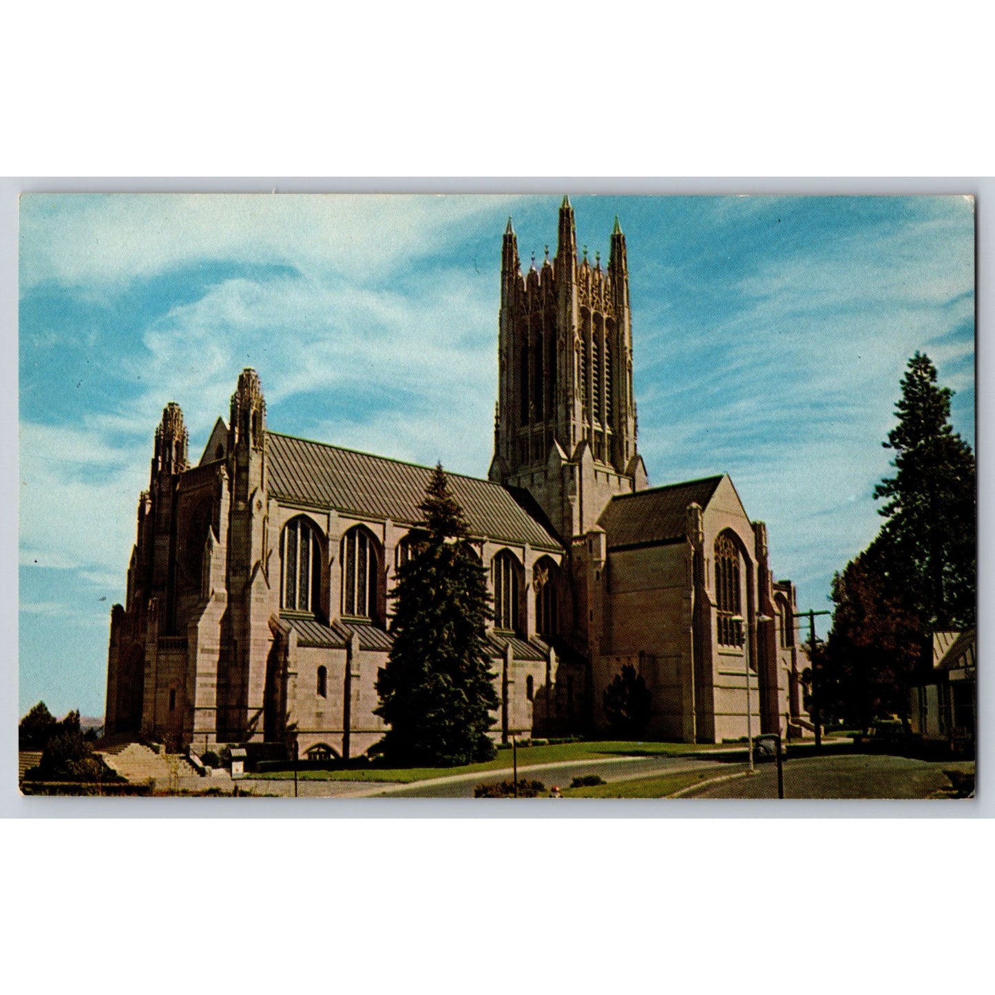 Spokane WA Washington The Cathedral Of St John The Evangelist Church Postcard
