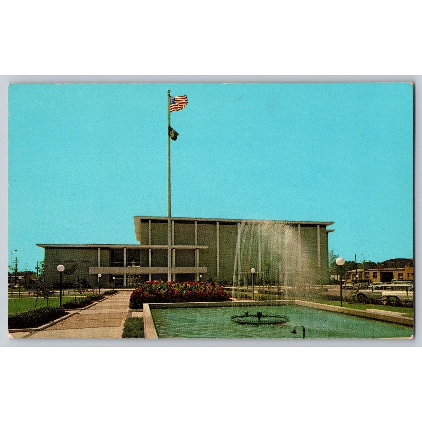 Muskogee OK Oklahoma The New Civic Assembly Center Chrome Postcard Unused
