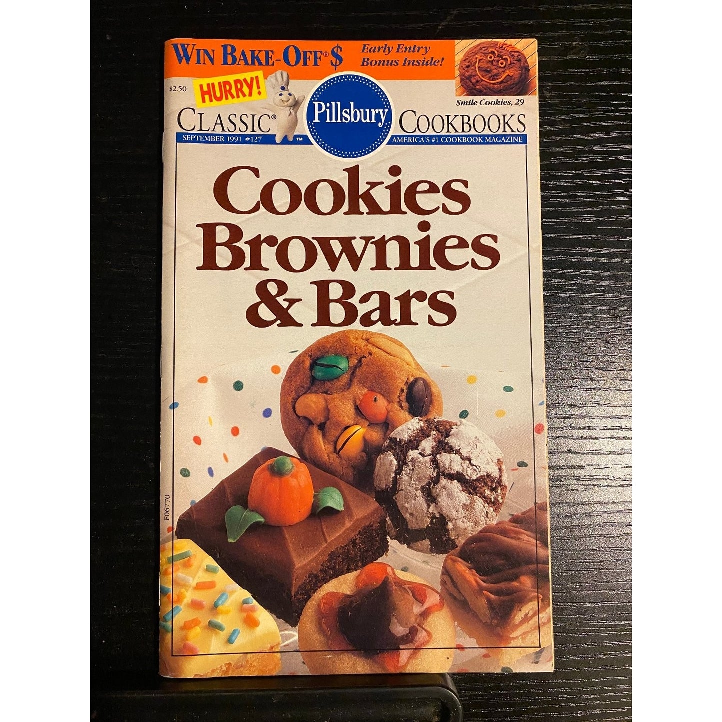 Classic Pillsbury Booklet Cookbook September 1991 #127 Cookies Brownies Bars
