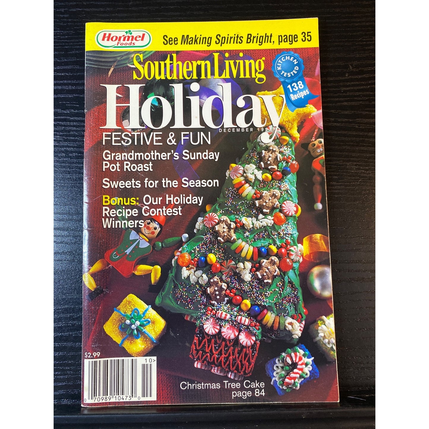 Southern Living Holiday Recipes December 1997 Festive Fun Cookbook Booklet