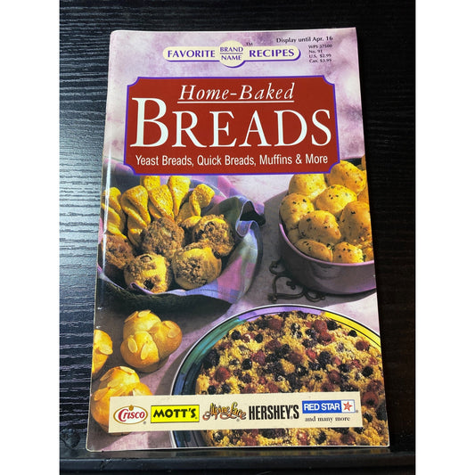Favorite Brand Name Recipes Home-Baked Breads 1996 Cookbook Booklet