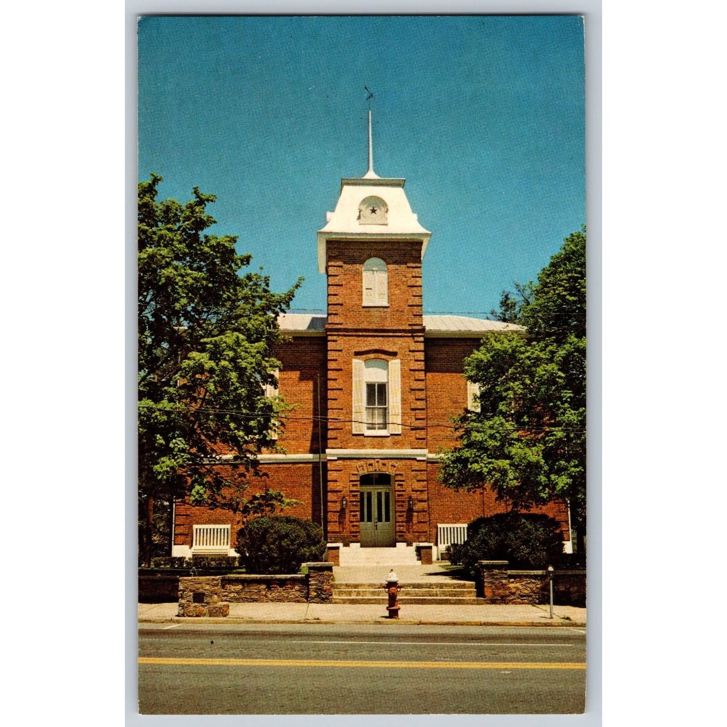 Brevard NC North Carolina Transylvania County Courthouse Chrome Postcard