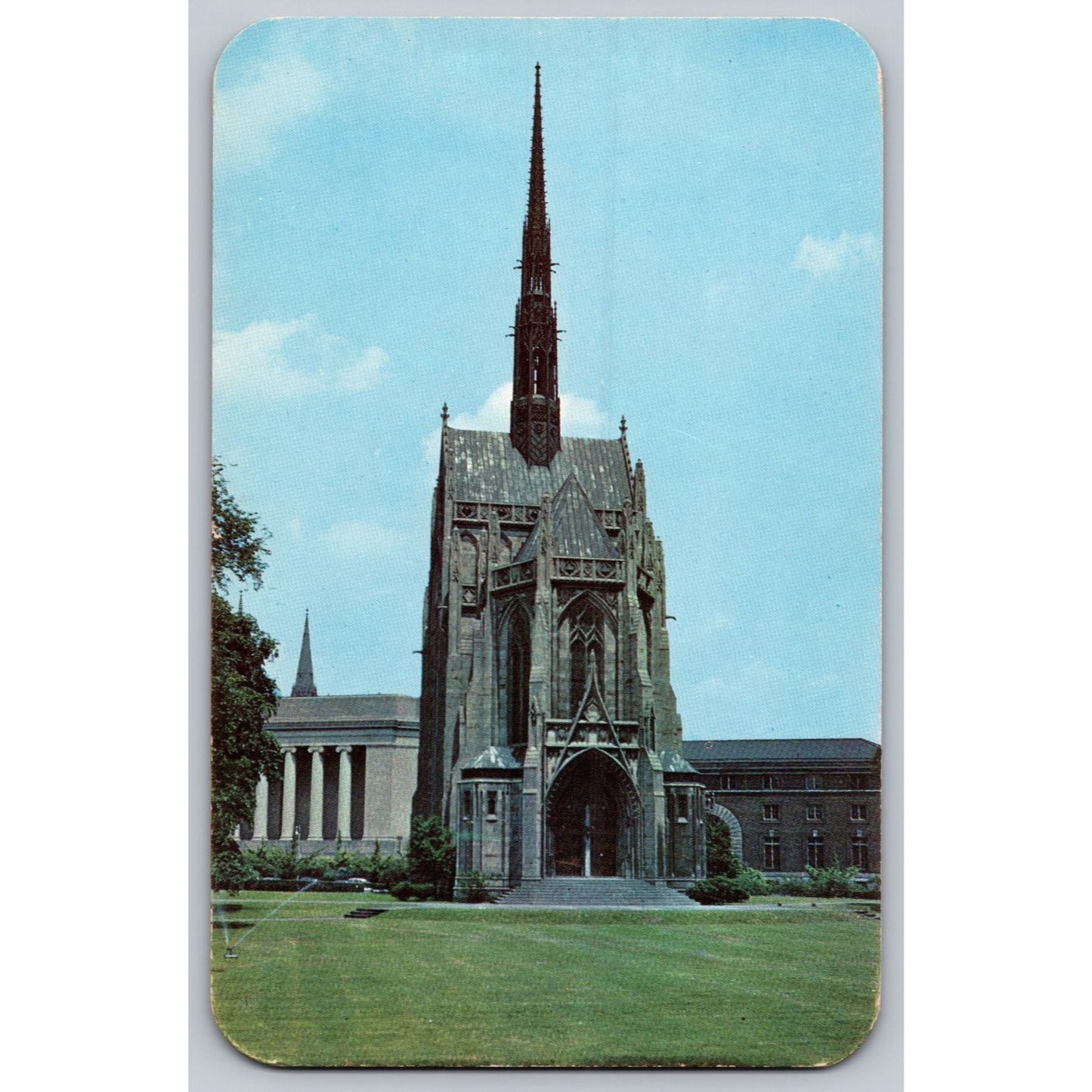 Pittsburgh PA Pennsylvania Heinz Memorial Chapel Kodachrome Postcard